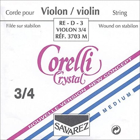Savarez Corelli Crystal violí Re 3/4
